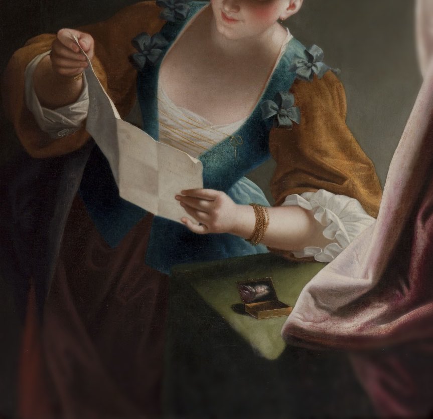 « En rêve, je te vois où tu devrais être, reine, ange, dans un palais, au ciel ! je te vois riche, riante, adorée de tous et n'aimant que moi, pas plus belle, mais plus heureuse !
Dors bien cette nuit, adieu. »

💌 Victor Hugo à Juliette Drouet

🎨 Jeune femme lisant une lettre,