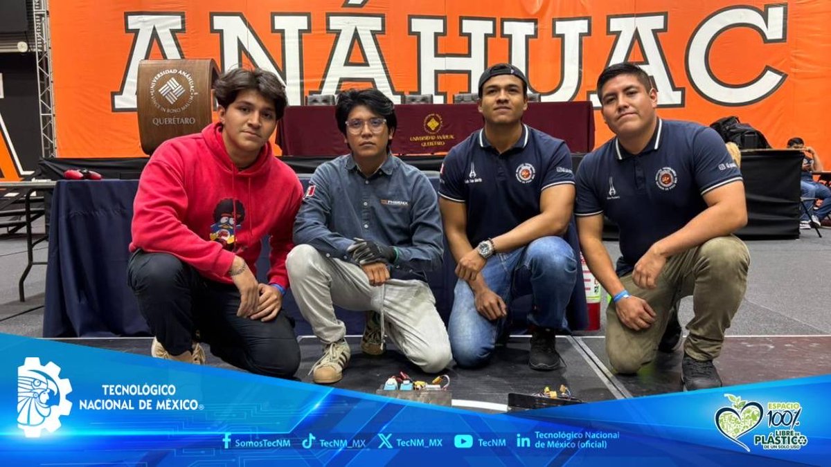 TecNM_MX's tweet image. #OrgulloTecNM
El Club de Robótica del #TecNM - Poza Rica brilló en el MECAMEX 2025, celebrado en Querétaro, al conquistar 6 lugares de honor 4 medallas de oro, 1 de plata y 1 de bronce.
