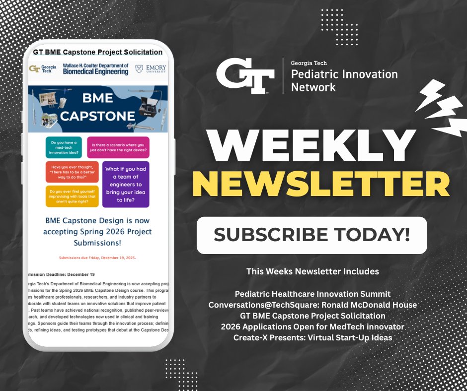 Georgia Tech Pediatric Innovation Network tweet media