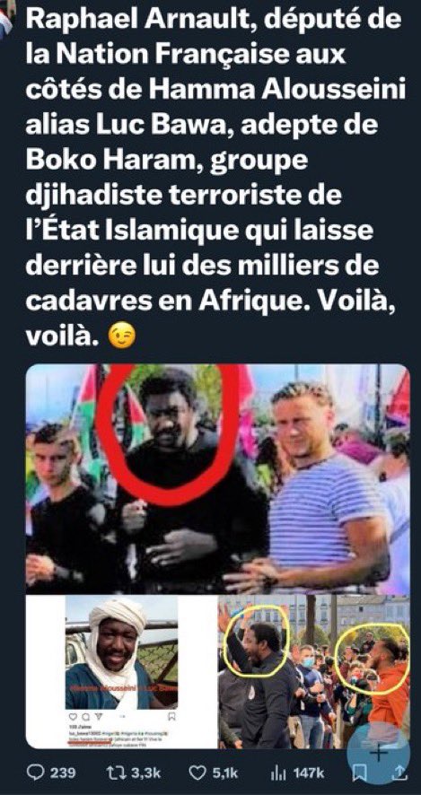 Herve2023's tweet photo. @ArnaultRaphael L'antifascisme des antifa et la haine de @ArnaultRaphael c'est çà, et bien plus encore !
#Dissolutionantifa #révocationmandatdéputé
#article127 https://t.co/eXqpMqltcN