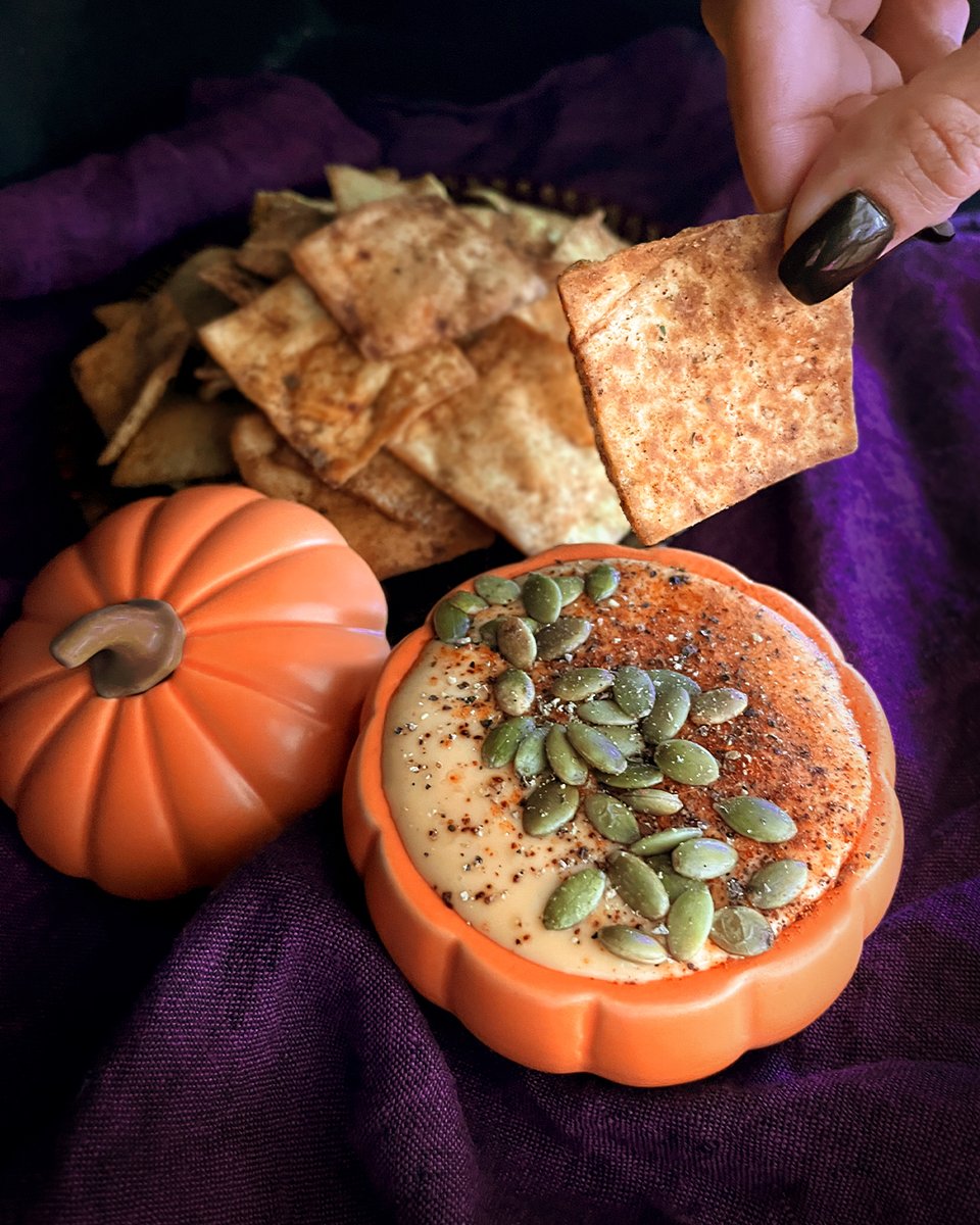 Pumpkin spice up your next Halloween party with this queso dip paired with Fire Roasted Jalapeño!