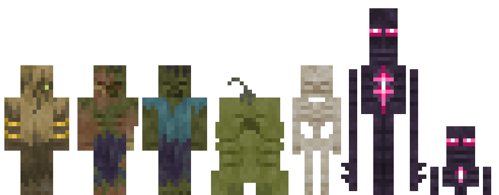 made some redesigns for minecraft mobs
#Minecraft #pixelart