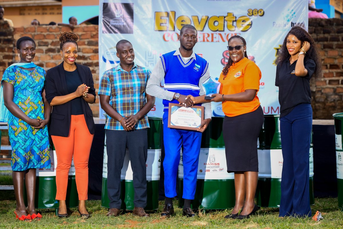 AsinathaF's tweet photo. Recognizing Kalungi Ahmad Anwar, President of Kisaasi Muslim SS, as the Most Outstanding Student Leader at the #Elevate360 Conference.

His leadership, innovation &amp; dedication reflect the mission of Elevate360 — empowering youth to lead with purpose.
pictures _ @baker_kiryowa https://t.co/CCx832XqXL