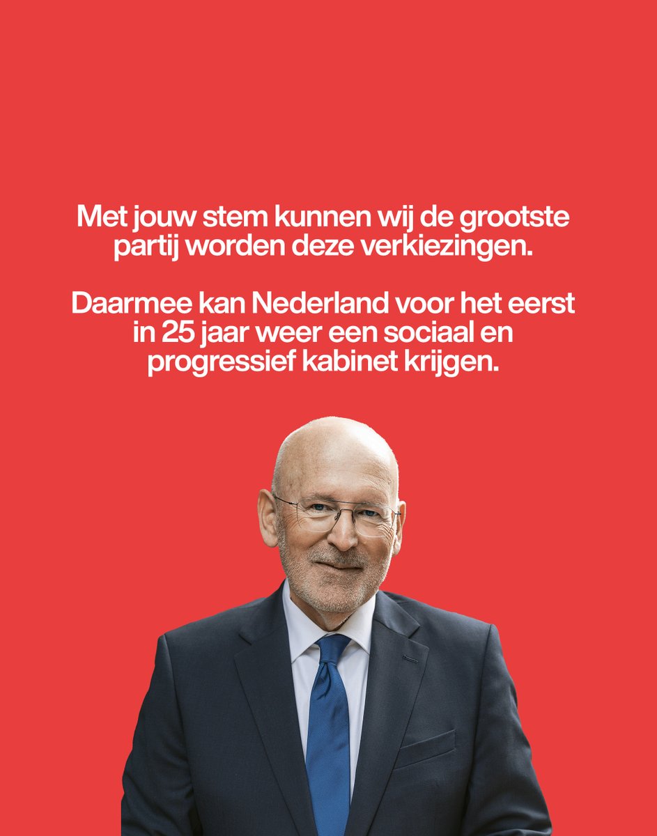 Een sociaal en progressief kabinet is nu echt vlakbij.

We staan in alle peilingen VLAK achter Wilders. Maar zijn tijdperk is voorbij. Wij kunnen hem samen verslaan.

Stem morgen GroenLinks-PvdA.