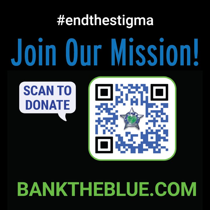 Bank The Blue is on a mission to smash the stigma and provide police officers with confidential access to mental health services. Our mission is fueled by our community of supporters. 💙

Learn more about how you can help support our mission at banktheblue.com