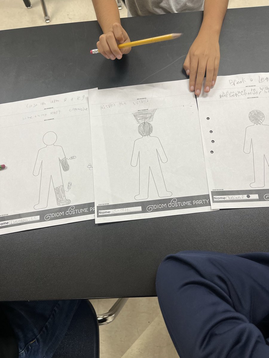 SandraEspi65's tweet image. Learning about idioms and designing idiom costumes with EB students @NISD_Luna @NisdBILESL @NISD