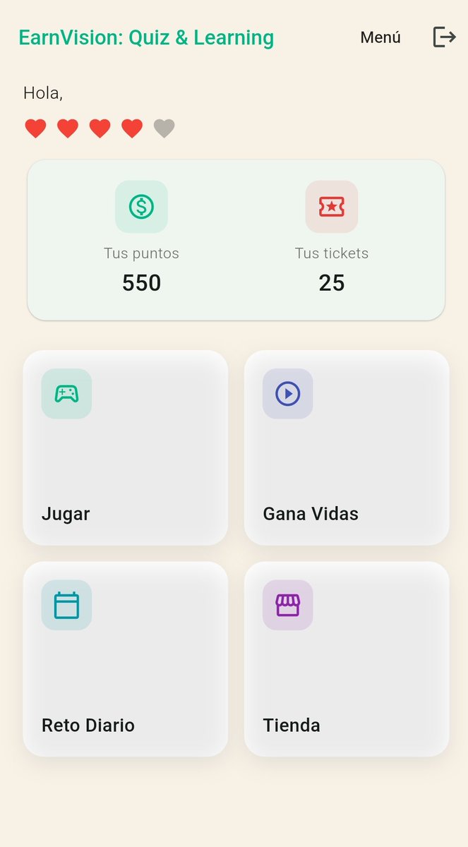 fulgeanu25's tweet image. 🧠 ¿Listo para poner a prueba tu mente?
Juega EarnVision, el quiz donde el conocimiento te da poder ⚡
🎯 Responde, gana puntos y desbloquea recompensas.
📲 Descárgalo gratis → play.google.com/store/apps/det…
#Trivia #JuegosAndroid #QuizGame #EarnVision