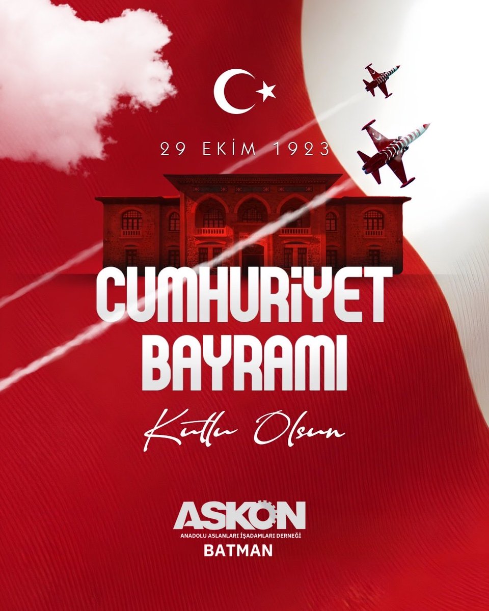 “Bugün bir milletin yeniden doğuşunun simgesidir. 29 Ekim Cumhuriyet Bayramı kutlu olsun!”