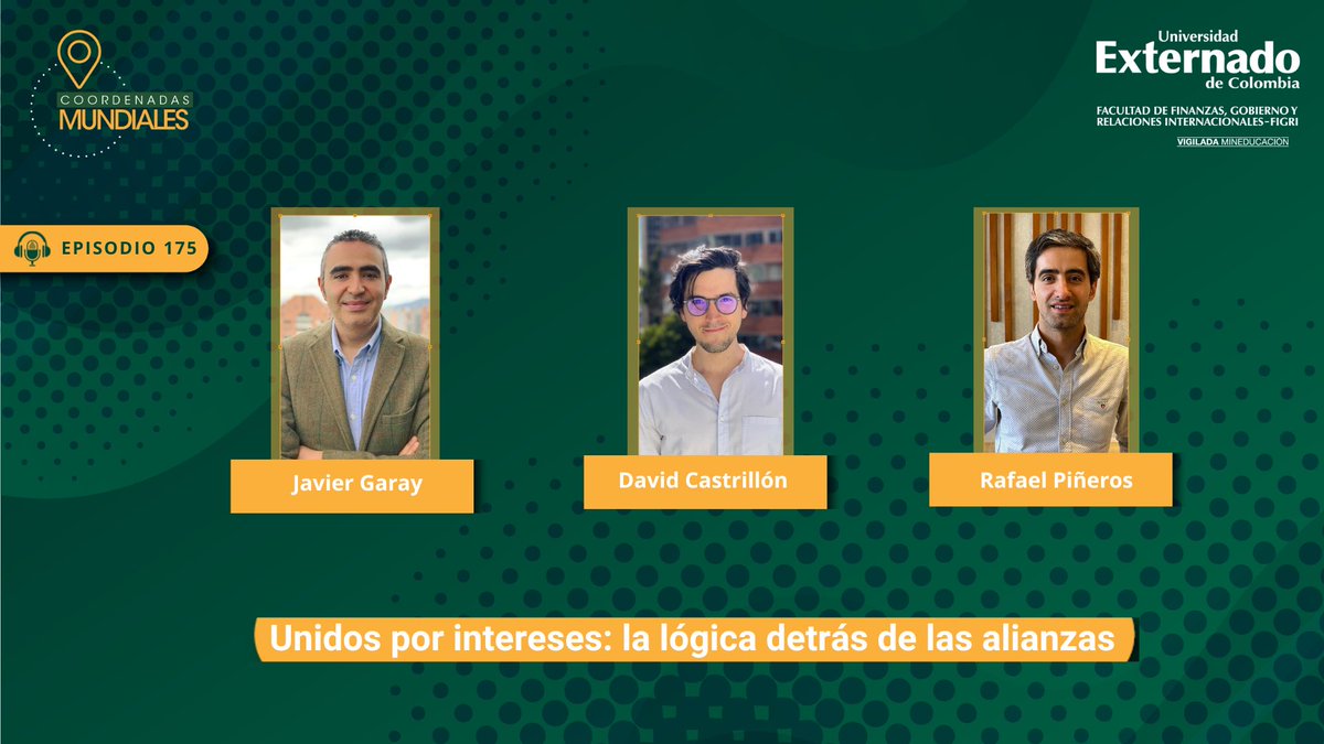 Las alianzas internacionales, en especial en seguridad, hacen parte de las opciones que tienen los Estados para relacionarse. No se deje de escuchar esta discusión sobre su utilidad y pertinencia. 

…ordenadas-mundiales.uexternado.edu.co/unidos-por-int…