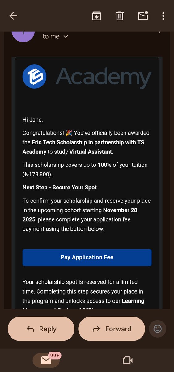 TheOGreplyguy's tweet photo. @omoalhajaabiola @skill_afrika_ Well done Sir. Please my sister got admission to the TS Academy to learn virtual assistant but she can't complete the processing fee and she doesn't even have the tools for work. Please is there any way you could assist her? Thank you so much. https://t.co/UDS355bpE2