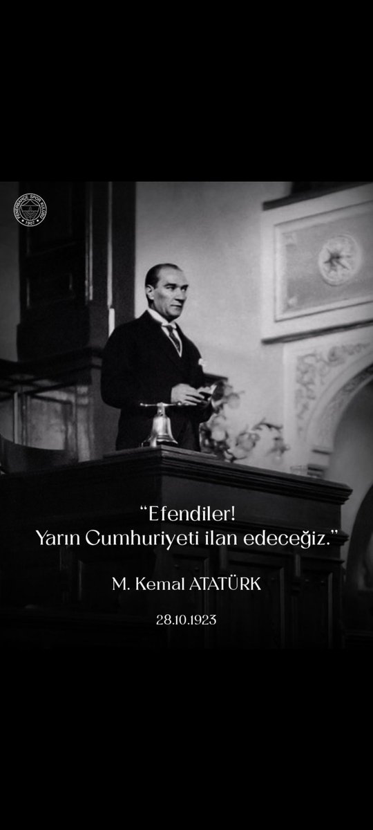 Açtığın yolda, gösterdiğin hedefe...

29 Ekim Cumhuriyet Bayramımız kutlu olsun. 🇹🇷

#29Ekim