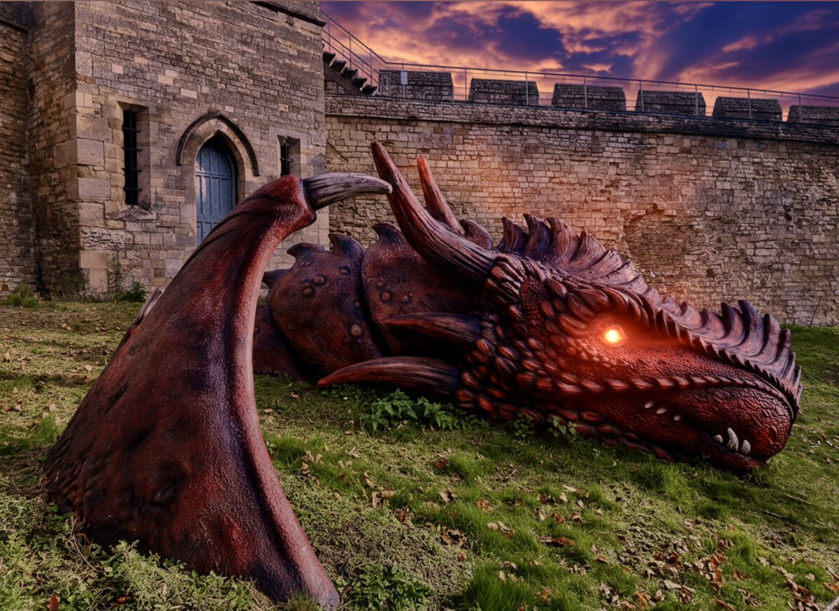 A dragon at Lincoln castle. #lincolncastle <a href="/LincolnCastle/">Lincoln Castle</a>