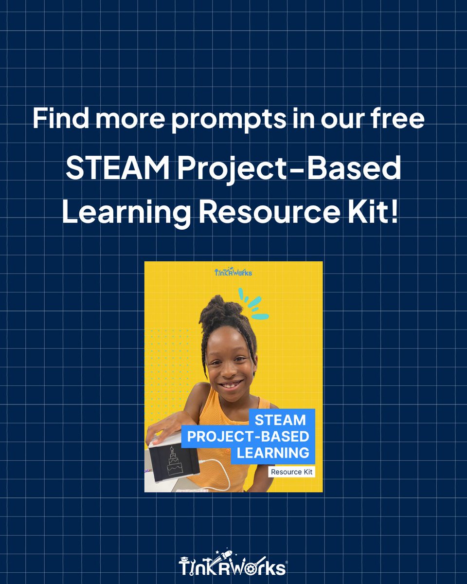 Curious questions spark bright minds! 🌟 When students talk it out, they grow confidence, deepen understanding, and fuel STEAM creativity. Ready to spark richer discussions? Download our Project-Based Learning Kit for engaging prompts and resources: hubs.li/Q03QDZLK0