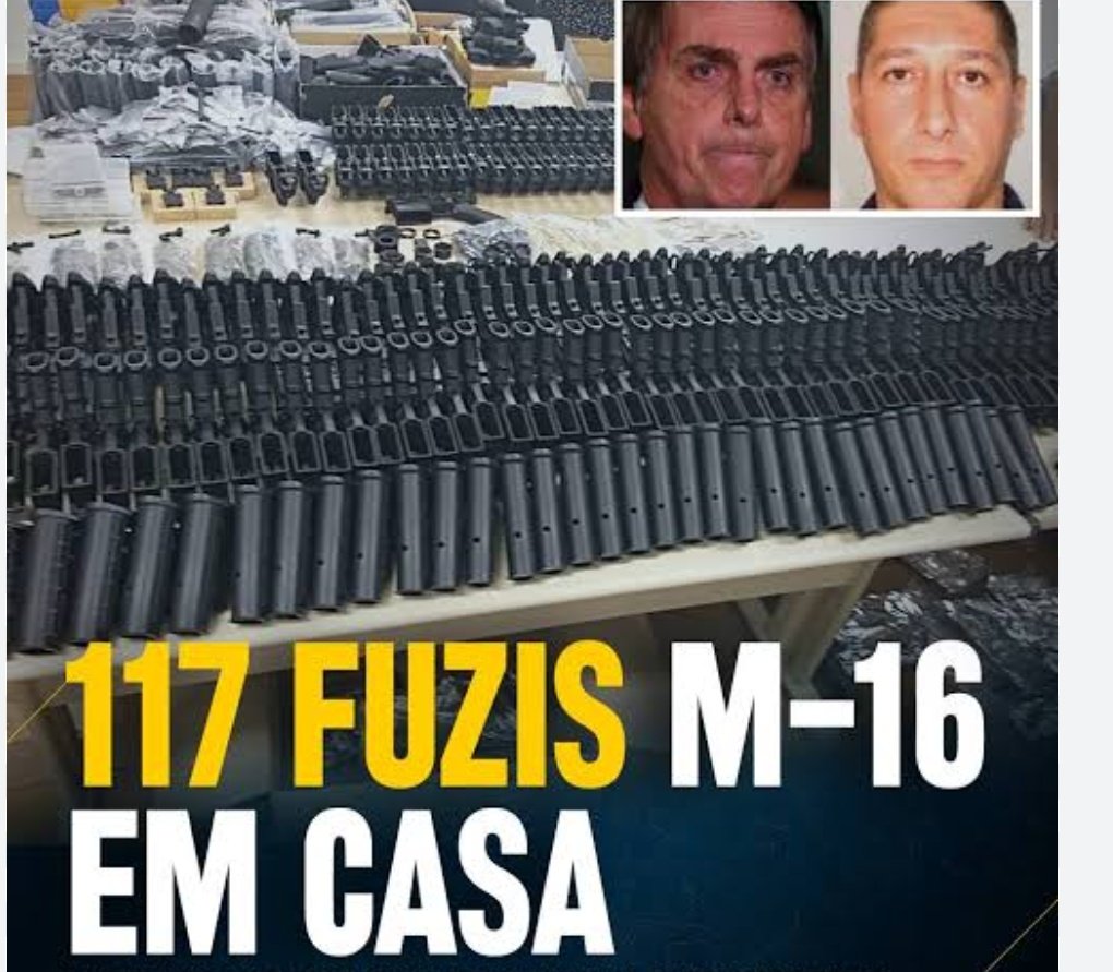 Nunca é demais lembrar q a maior apreensão de fuziis no RJ foi feita na casa do vizinho de Bolsonaro 🧐