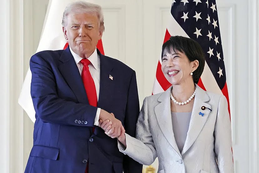 Esta foto de Trump con la primera ministra de Japón demuestra una vez más que el capital todo lo cura y todo lo tapa. Incluso 3 millones de muertos