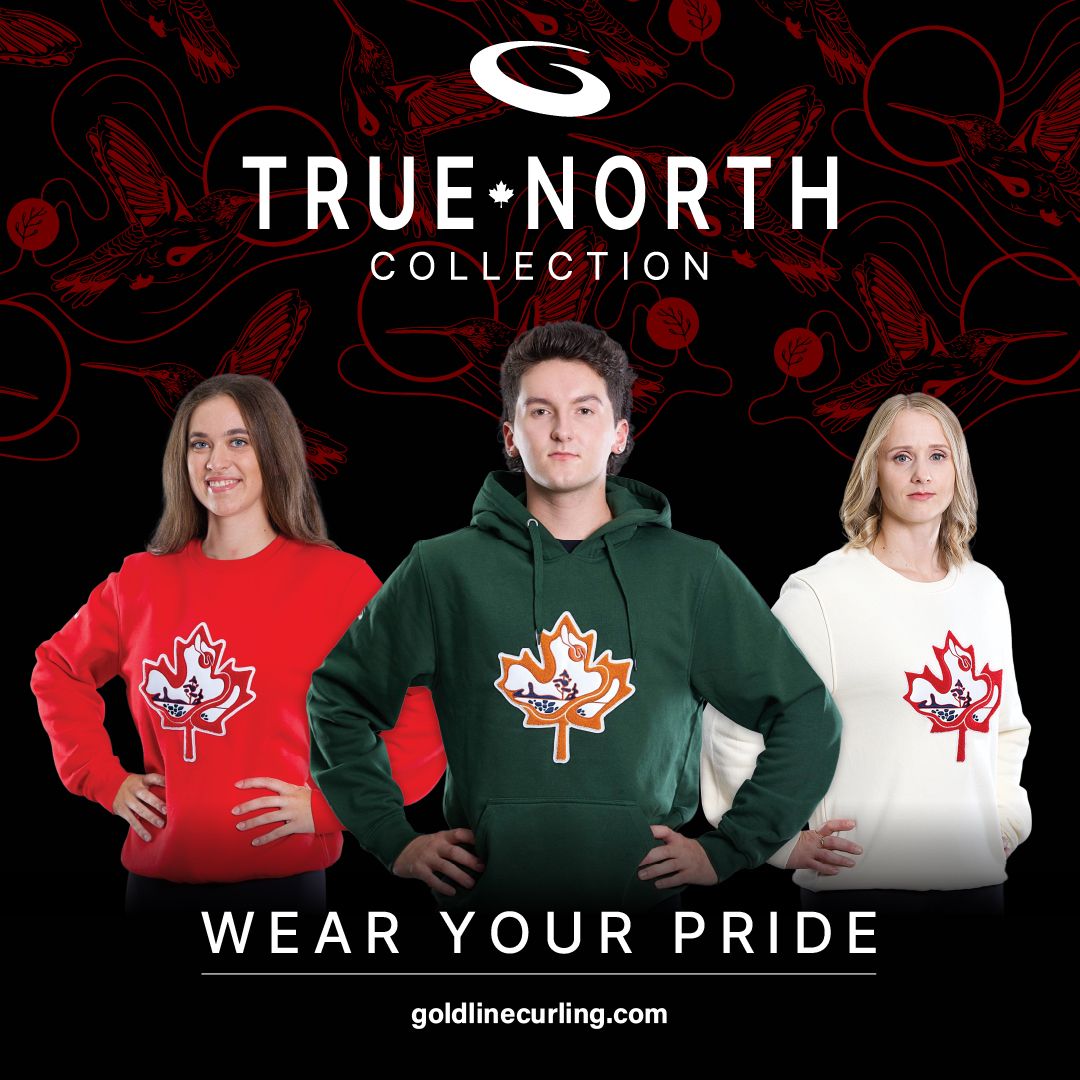 GoldlineCurling's tweet photo. Introducing the True North Collection.
Designed in collaboration with Indigenous artist Shelby Gagnon, inspired by the Team Canada 2026 designs, and celebrating the connection between land, story, and sport.
Shop now at https://t.co/6Va0T3s1pX
#TrueNorthCollection #WearYourPride https://t.co/MQXymDXtie