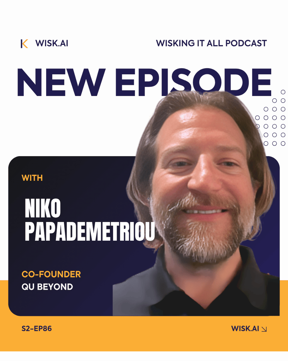 WISK_ai's tweet photo. New Episode of Wisking It All Podcast!

Niko Papademetriou, Co-Founder of Qu Beyond, says restaurants aren’t behind on tech, they’re managing real operational challenges.

🎧 Full episode out now! → https://t.co/E1WtW9eCsZ

#WiskingItAllPodcast #WiskAi https://t.co/2Yz99vZsz1