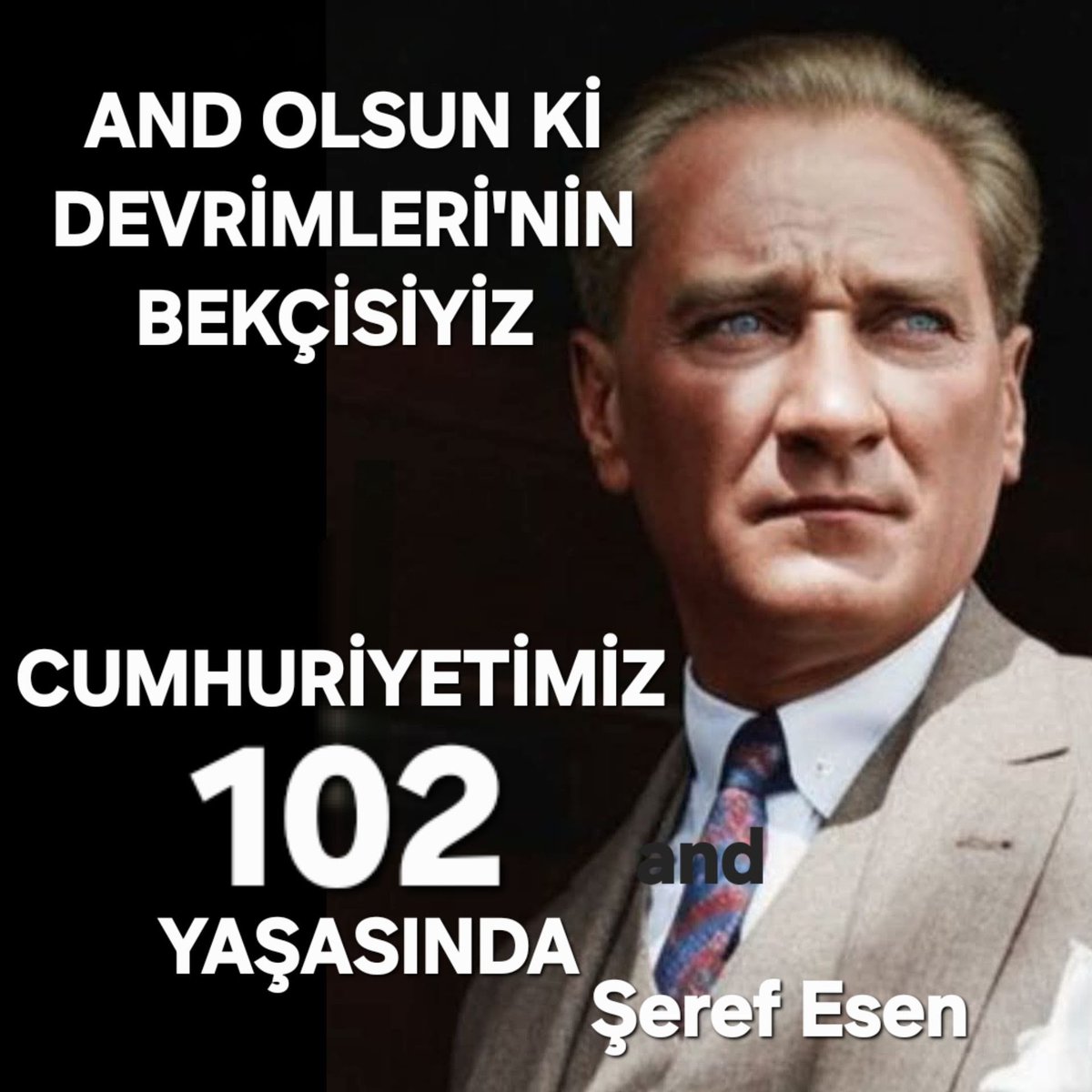 “Benim en büyük eserim Cumhuriyettir.”

Türk milletinin kaderi, bir liderin iradesiyle değişti. Atatürk’ün emanetine sahip çıkmanın gururuyla; Sonsuza dek yaşasın Cumhuriyet! 🇹🇷