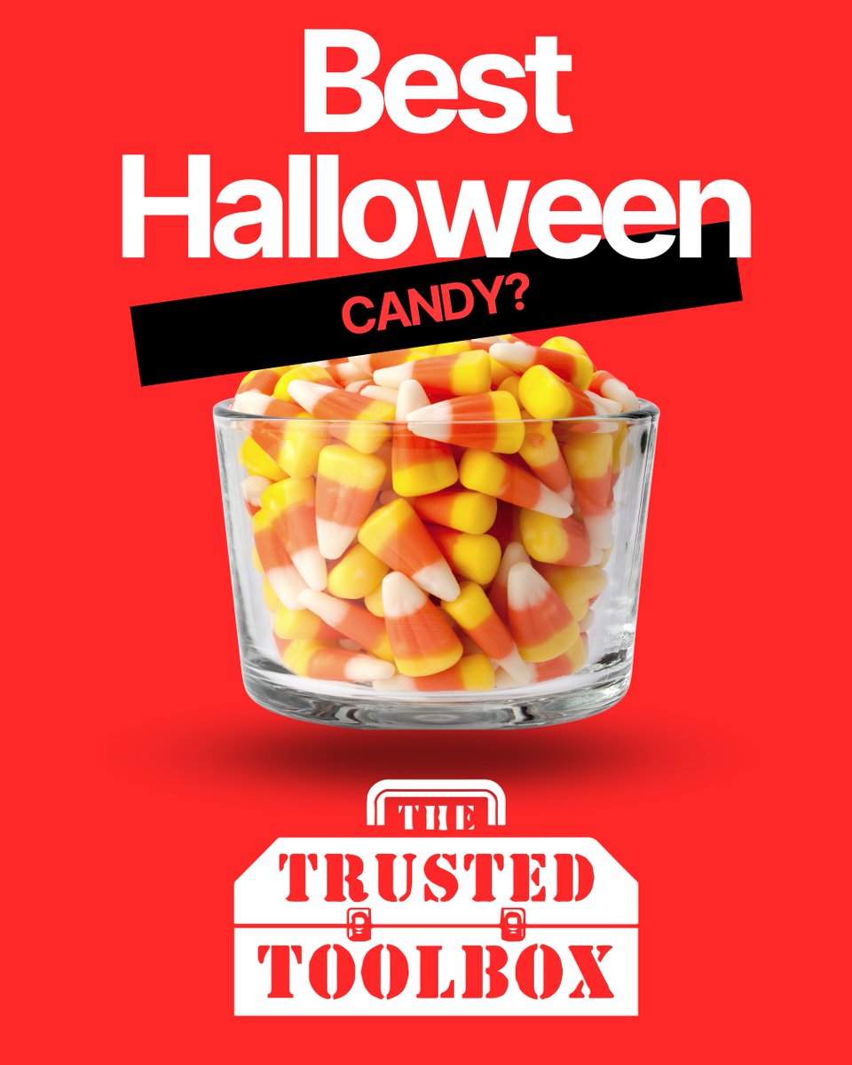 TrustedToolbox's tweet image. What is the best Halloween candy?

Are you Team Chocolate
or Team Sour and Fruity?

Drop your favorite in the comments.

The Trusted Toolbox wants to know what we should stock up on for the office candy bowl. 🎃🍬