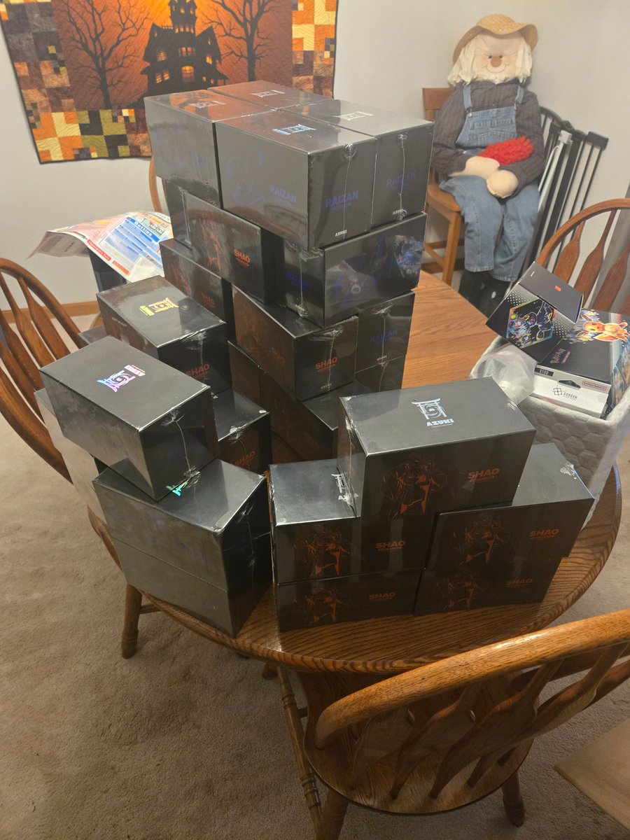 The rest of our houses <a href="/AzukiTCG/">Official Azuki TCG</a> boxes arrived so we're up to 37 :D