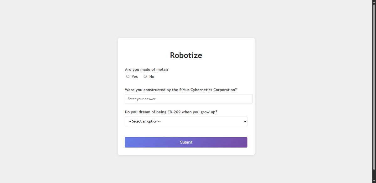 dkingony's tweet image. Day 81 of 100
Mini Project Day: Robotize 🤖
Today, I worked on a simple "I'm not a robot" program using #html forms and the #flaskframework and checks if a user is a robot or not, displays a corresponding text using conditions.
#Replit100DaysOfCode #100DaysOfCode #LearnInPublic