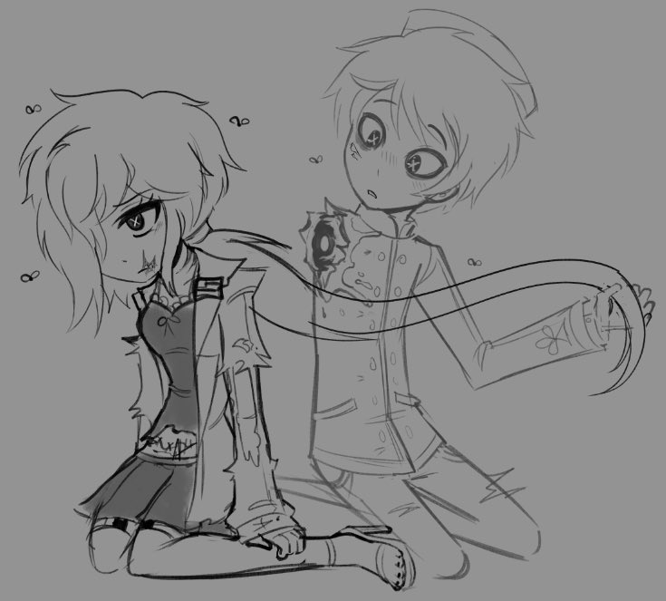 Corpsicle_1's tweet photo. LVAtober Day 20- Haze (added John as well, for you know, corpse cuddles)

#SSTWL #Fanart https://t.co/Wk2MTheNoM