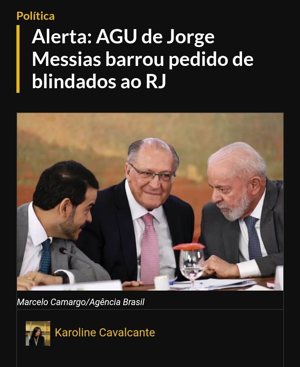 Alerta: AGU de Jorge Messias barrou pedido de blindados ao RJ claudiodantas.com.br/alerta-agu-de-… via @portaldodantas