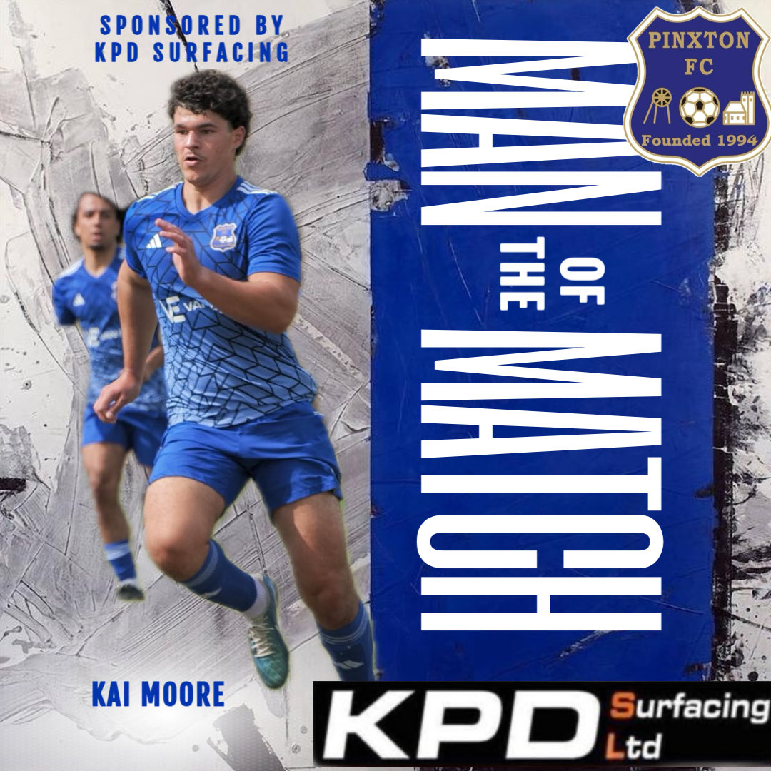🔵⚪️MAN OF THE MATCH⚪️🔵

Man of the match in tonight’s 3-2 victory over <a href="/ShirebrookTwnFC/">Shirebrook Town FC</a> is…

Kai Moore

Sponsored by KPD Surfacing
<a href="/keanojumo/">Kieran Debrouwer</a>
