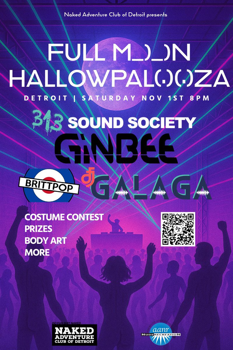 getNACD's tweet photo. Four days until Hallowpalooza! Got your naked costume figured out yet? @metrotimes #getnaked #nakedhalloweenparty #halloween #detroithalloween #partynaked #partyNACD #nakedrave #dancenaked #bodypositive #edmdetroit #edmmichigan #rave #ravescene #detroitrave #detroitravescene https://t.co/nXFhApZJeq