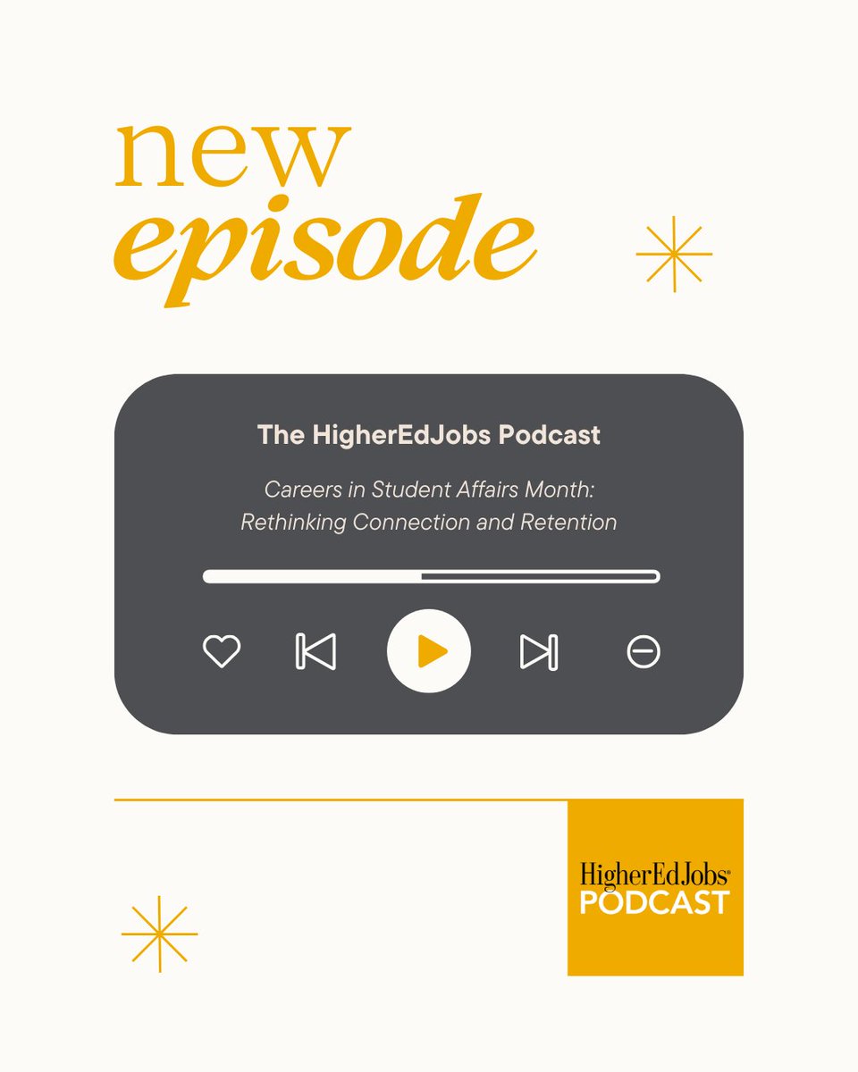 HigherEdJobs's tweet image. 🎙️NEW EPISODE!🎙️
Join us for a discussion about how student affairs professionals are adapting to serve post-traditional learners, balance rising care team demands, and use technology to build connections.

Listen at hejobs.co/3WtvaTg

#podcast #highered #studentaffairs