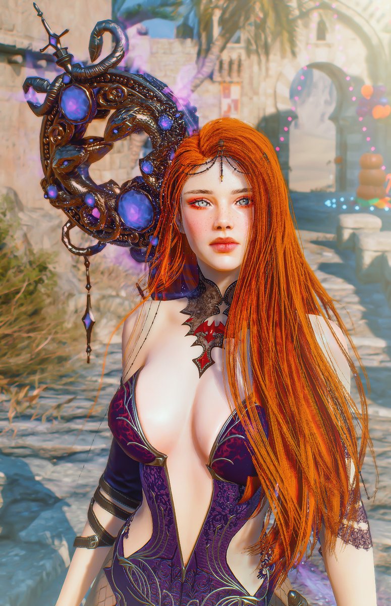such a stunning color.. I'm jealous of natural redheads! 

#throneandliberty #VirtualPhotography #スロリバ #mmo #gaming #gameplay