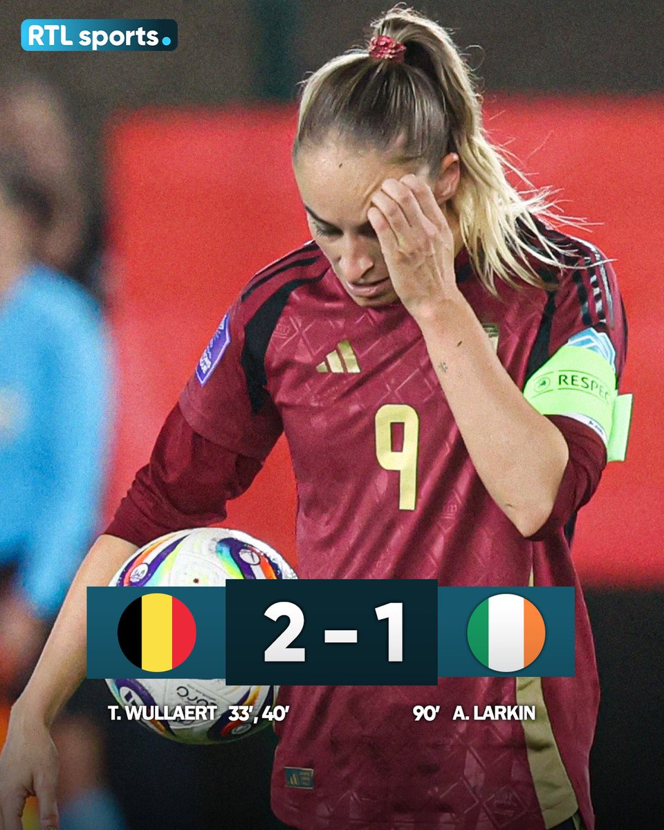 Victoire insuffisante des Red Flames reléguées en Ligue B de la Ligue des Nations. 😕 #RTLsports