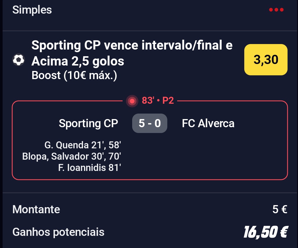 ApostadordTasco's tweet photo. Dia 8/13 a meter 5€ em todas as monster odds da betclic🎯

Boost n°2

Betclic, tou a adorar esta brincadeira 

5€->16.50€ ✅

Total ao oitavo dia-> +71.50€

@BetclicPortugal https://t.co/EcAfxeYdh5