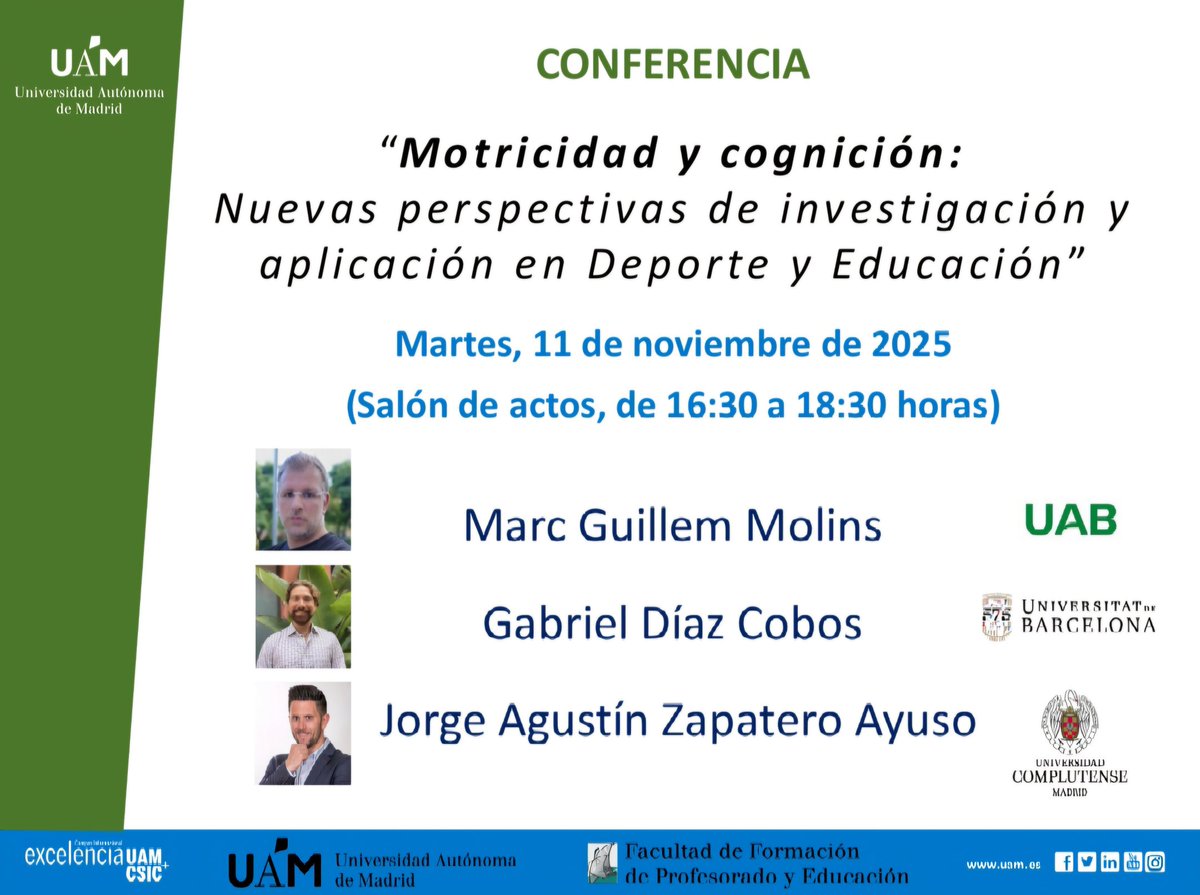 Conferencia con ponentes 🔝 sobre enriquecimiento cognitivo en la actividad físico-deportiva en el marco del proyecto de innovación docente “Iniciación deportiva a través del enriquecimiento cognitivo: <a href="/goubak_sport/">GOUBAK ®</a> como propuesta práctica” (1/2)