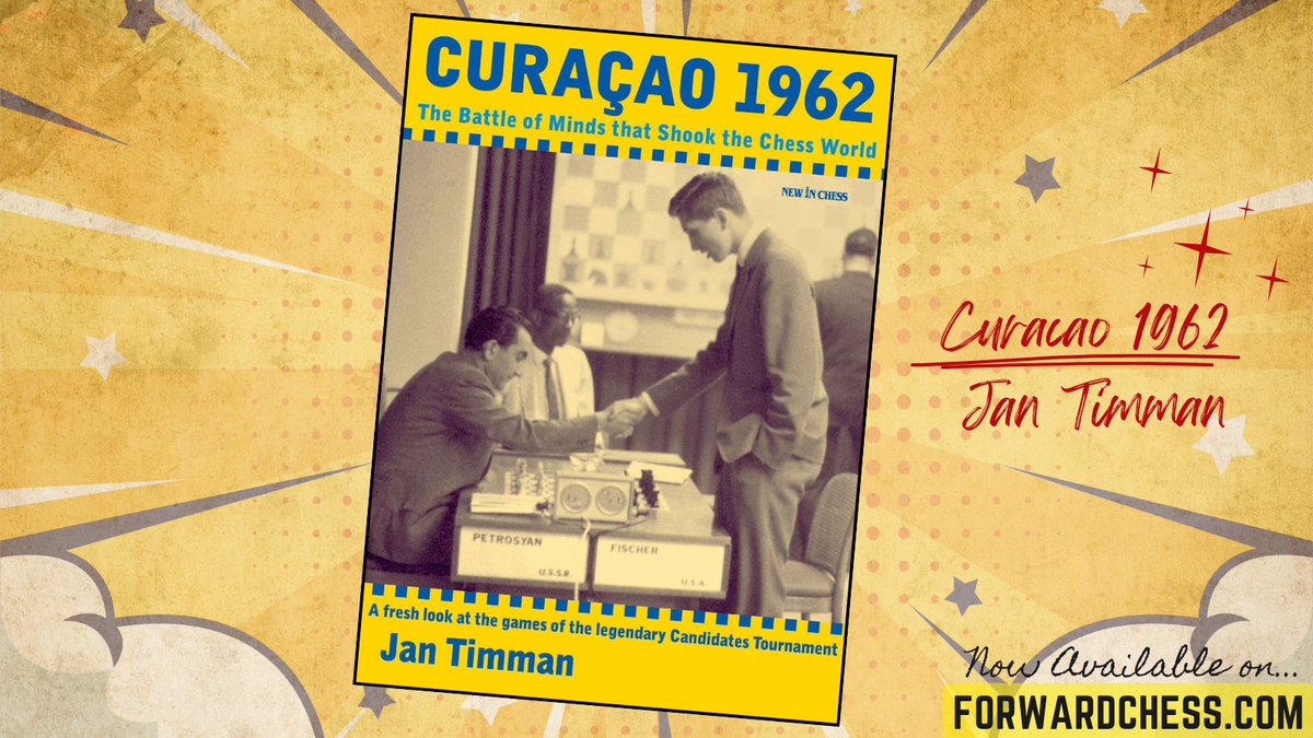 ForwardChess's tweet image. 📚 Curaçao 1962 - Jan Timman revisits chess history’s most dramatic Candidates Tournament, played at the height of the cold war!

Now available on Forward Chess: 
forwardchess.com/product/curaca…