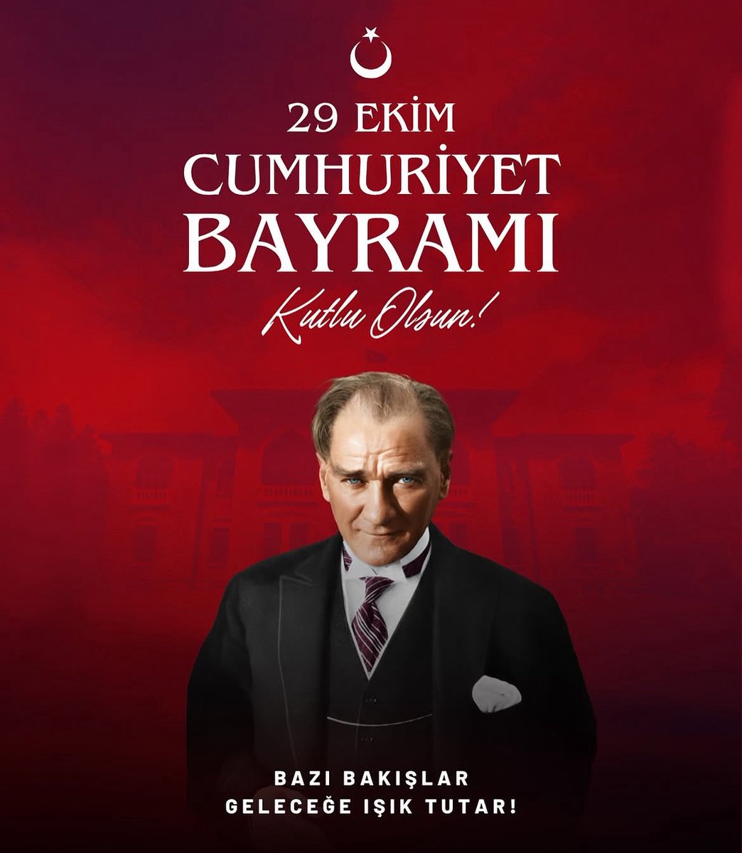 Cumhuriyet; özgürlüğün, eşitliğin ve umutla bakan gözlerin adıdır. 🇹🇷✨ Cumhuriyet Bayramı kutlu olsun