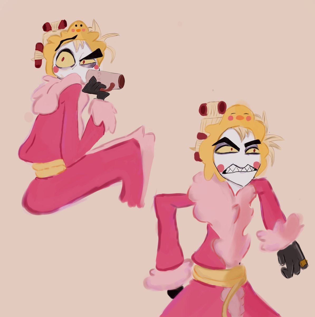 santinidsara's tweet photo. lately ive been obsessed with lucifer 
(i mean why bro has to be so dam cute😔) #LuciferMorningstar #HazbinHotel https://t.co/fTFEEZZ4aN