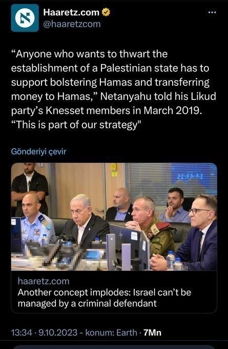 calebinnam's tweet photo. @AIPAC @RepJoshG Netanyahu funded and employed Hamas https://t.co/RT9Snbu7CG