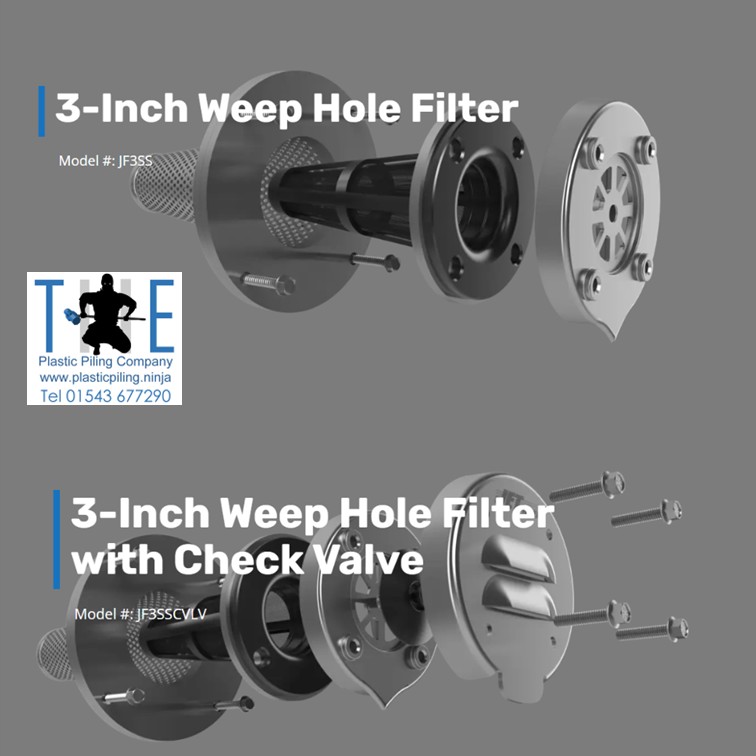 JETFilterSystem's tweet image. The JET Filter Range #weephole #drainage #filter #Piling