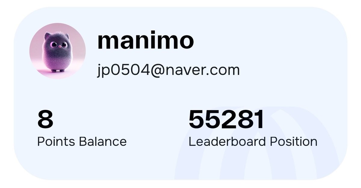 manimo0504's tweet image. #Openmind 

점수 잘 올리고 계신가요??

저는 이제 겨우 8점 올랐네요;;

그래도 계속 해야겠죠? 
@openmind_agi @KaitoAI
