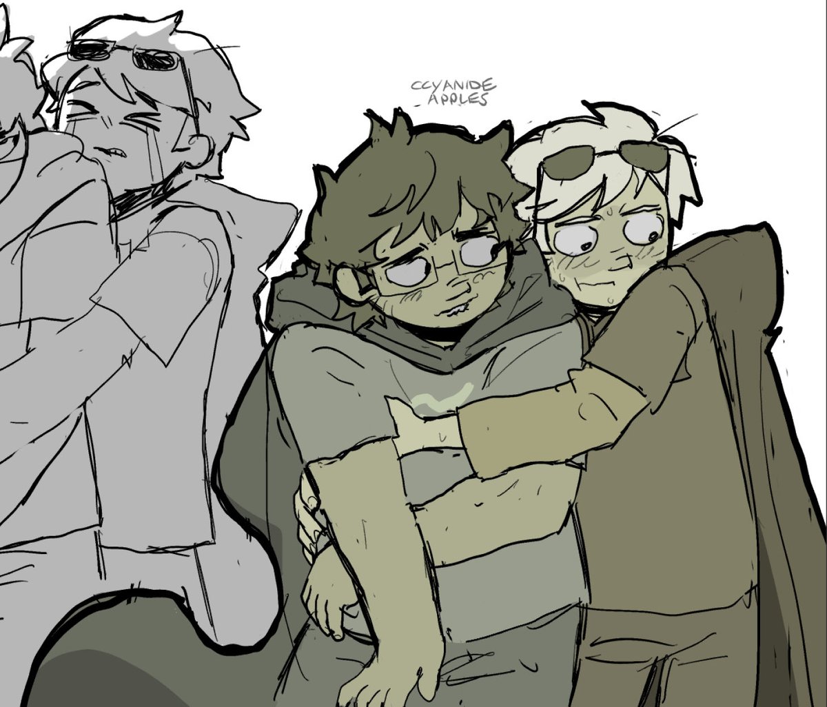 ccyanideapples's tweet image. #johndave #Homestuck
