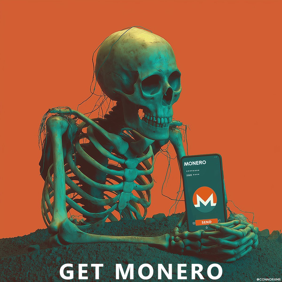 connorxmr's tweet image. Ghosts of missed opportunities haunt the fiat fools, while the wise wield Monero's unbreakable veil of privacy. Don't let the specters of surveillance steal your soul. Get Monero now so you don't regret it later.