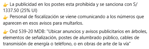 🚫No ensuciemos nuestro ornato
mantengamos limpio el distrito