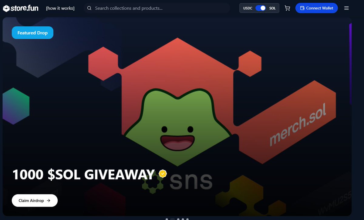 Monley0x's tweet image. $FUN just dropped on my radar and I can’t tell if it’s genius or chaos 🤯

storesol.fun — a full-on marketplace on SOL, where real merch meets on-chain bonding curves.
It’s like Shopify merged with Web3 — but powered by a token called $FUN (and there’s an airdrop…