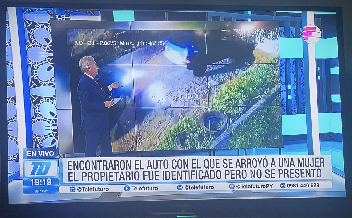 Las cosas que pasan hoy día. Una mujer fue transformada en un arroyo mediante un auto. La arroyaron.
