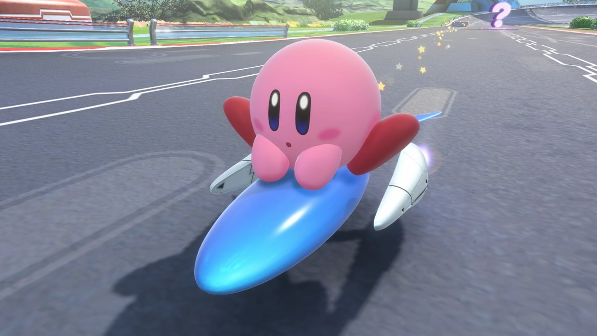 The Formula Star is unmatched in its Top Speed. Race like the wind, and don't let anything stand in your way! #KirbyAirRiders