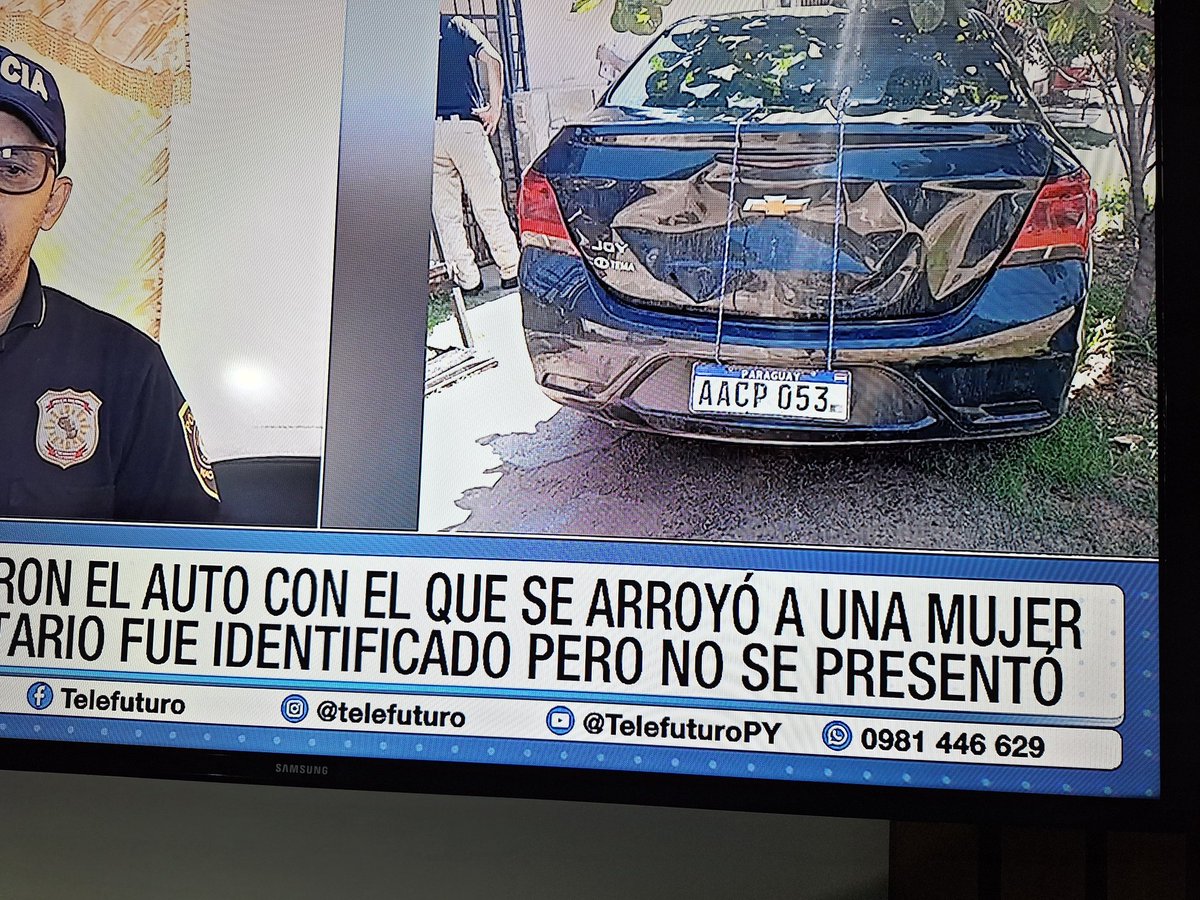 luisgabriel_py's tweet image. Se &quot;arroyó&quot;, a la mujer y el chófer se río. ¿Mba&apos;epio @Telefuturo ?