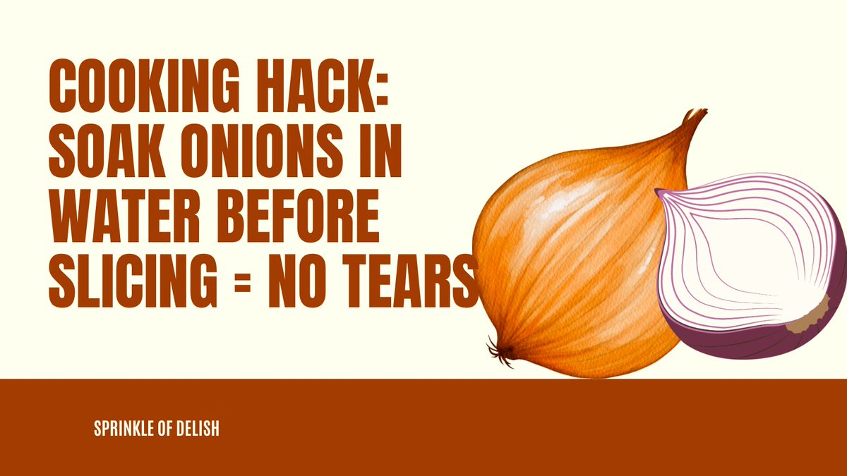 sprinkledelish's tweet image. Onion Fact results no tears. #Sprinkledelish #cookinghack