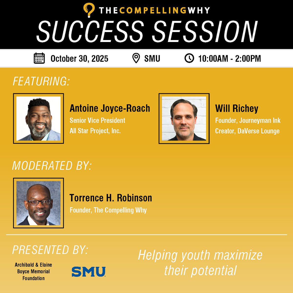 Celebrating 16 years of impact! Antoine Joyce-Roach &amp; Will Richey join <a href="/CompellingWhy/">The Compelling Why</a> to inspire <a href="/RichardsonISD/">Richardson ISD</a> &amp; <a href="/UpliftEducation/">Uplift Education</a> scholars. Let’s help youth dream big &amp; thrive! #StudentSuccess #Excellence