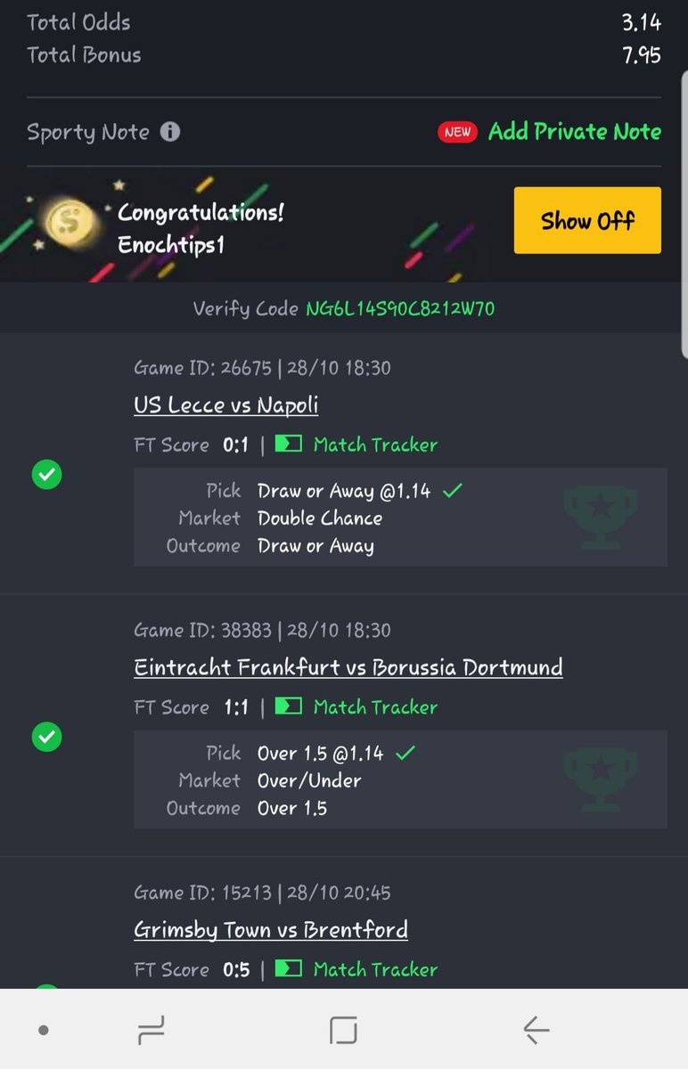 SOFT  3 ODDS!💚

BOOOM! 🌴💚🎯

Join my telegram channel in my bio for more daily drops!👆🏾📣

t.me/watimagbohh